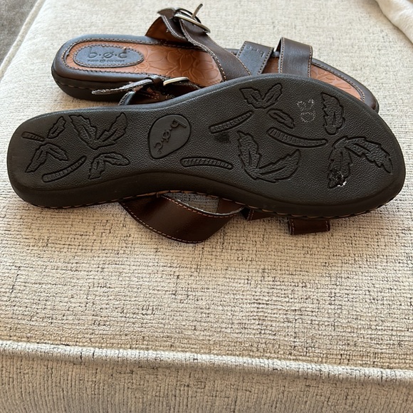 b.o.c BORN CONCEPTS - brown leather strappy sandal- EUC- minimal wear- size 7M - Picture 5 of 6